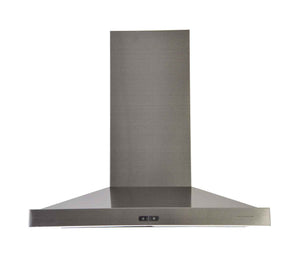 Venmar Black Stainless Steel 30" 600 Max CFM Pyramid Chimney Range Hood - VCS55030BSL