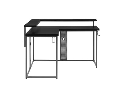 Vega L-Shape Gaming Desk - Grey and Charcoal