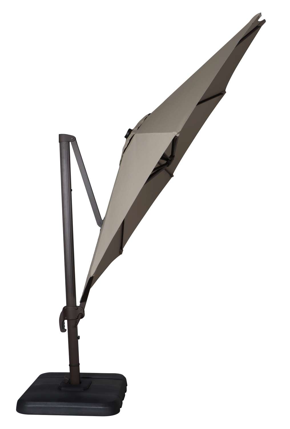 Sunrio Cantilever 11' Umbrella - Taupe, Chocolate