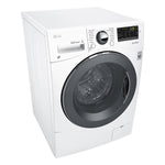 LG White 24” Compact Front Load Washer with NFC Tag On (2.6 Cu.Ft) - WM1388HW