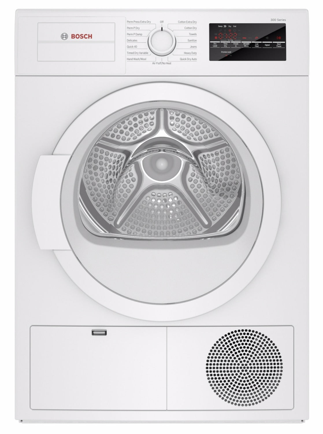Bosch White 24" 300 Series Condensate Dryer (4.0 Cu.Ft) - WTG86403UC