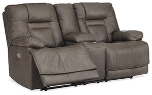 Wurstrow Triple Power Reclining Loveseat with Console