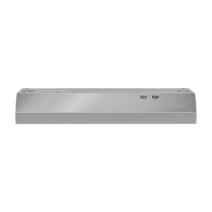 Whirlpool Stainless Steel 30" 270 CFM Range Hood with Dishwasher-Safe Full-Width Grease Filter - WVU17UC0JS