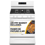 Whirlpool White 30" 5-in-1 Gas Range with AirFry (5.0 Cu Ft) - WFG550S0LW