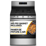 Whirlpool Fingerprint Resistant Stainless Steel 30" 5-in-1 Gas Range with AirFry (5.0 Cu Ft) - WFG550S0LZ
