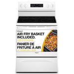 Whirlpool White 30" 5-in-1 Range with AirFry (5.3 Cu Ft) - YWFE550S0LW