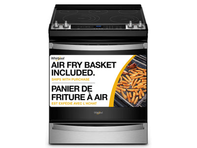 Whirlpool Fingerprint Resistant Stainless Steel 30" 7-in-1 Range with AirFry (6.4 Cu.Ft) - YWEE745H0LZ