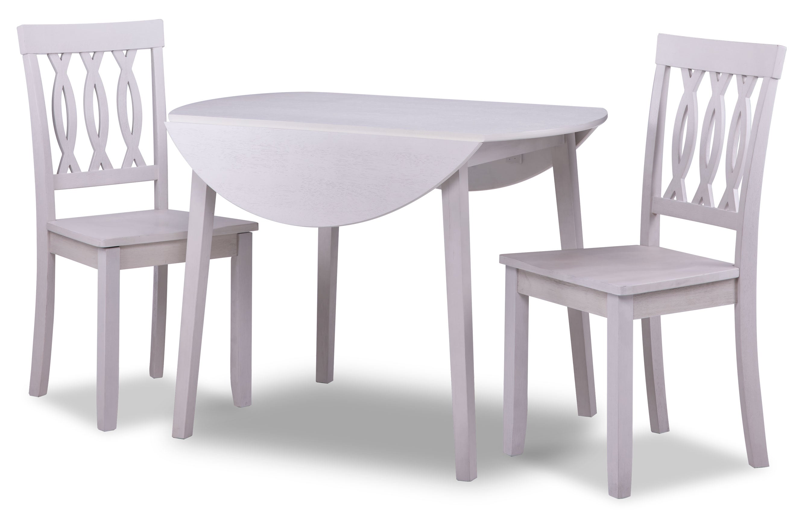 Winter 3-Piece Drop Leaf Dining Set - Antique White