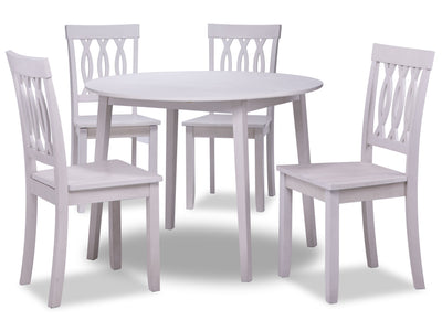 Winter 5-Piece Drop Leaf Dining Set - Antique White