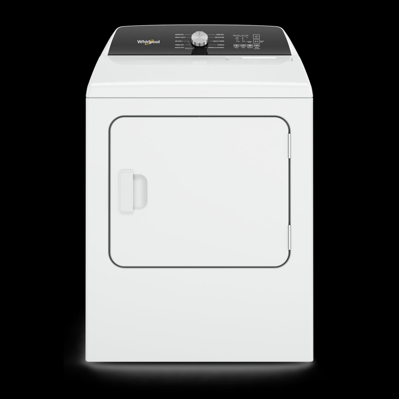 Whirlpool White Electric Dryer with Moisture Sensing (7.0 Cu.Ft) - YWED5010LW