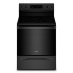 Whirlpool Black 30" 5-in-1 Range with AirFry (5.3 Cu Ft) - YWFE550S0LB