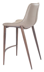 Teglberg Counter Height Stool - Greyish Brown/Walnut - Set of 2