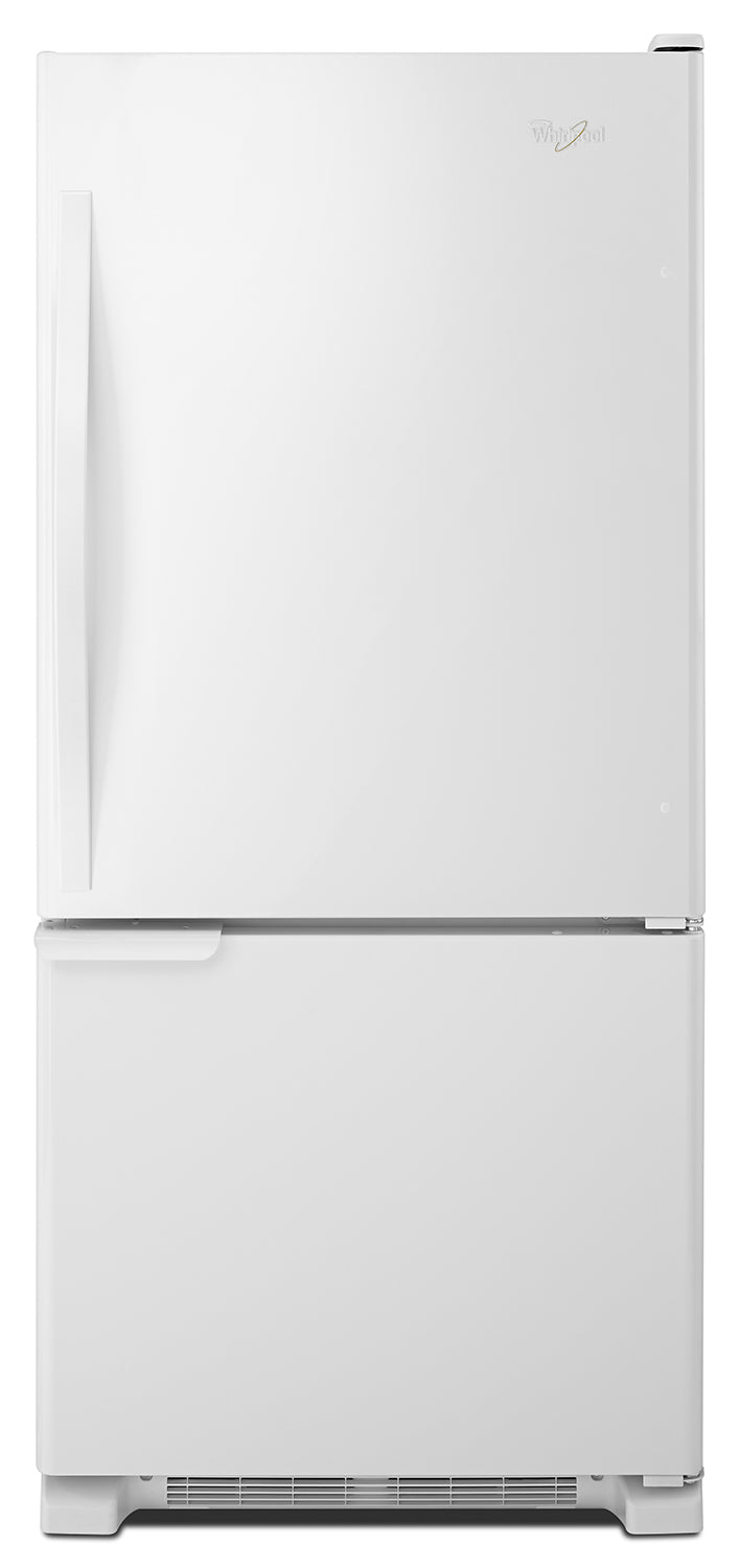 Whirlpool White Bottom-Freezer Refrigerator (18.7 Cu. Ft.) - WRB119WFBW