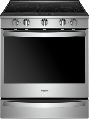 Whirlpool Stainless Steel Slide-In Electric True Convection Range (6.4 Cu. Ft.) - YWEE750H0HZ