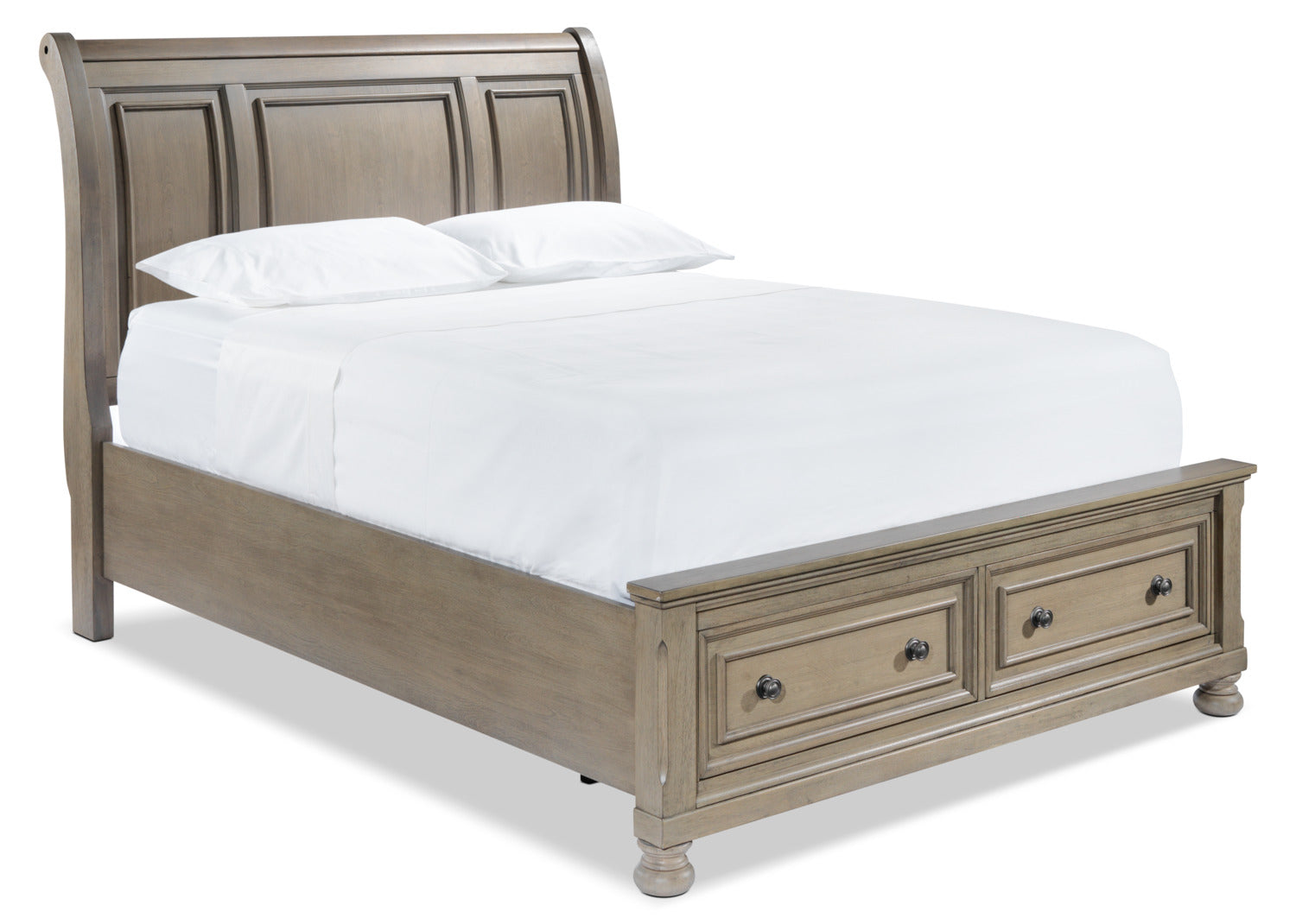 Windchester 3-Piece Queen Storage Bed - Grey