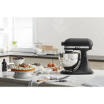KitchenAid Cast Iron Black Artisan® Series 5 Quart Tilt-Head Stand Mixer - KSM150PSBK
