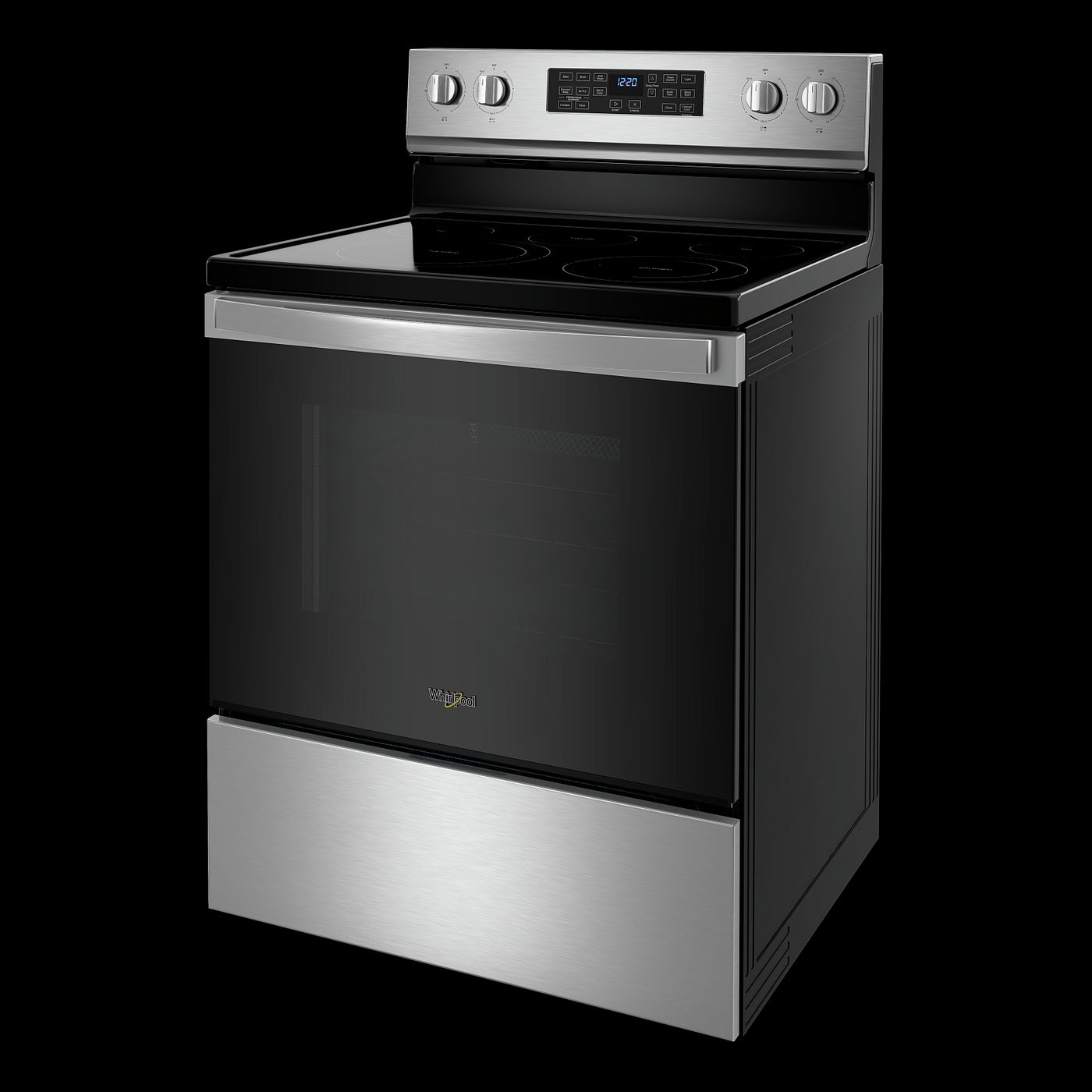 Whirlpool Fingerprint Resistant Stainless Steel 30" 5in1 Range with AirFry (5.3 Cu Ft