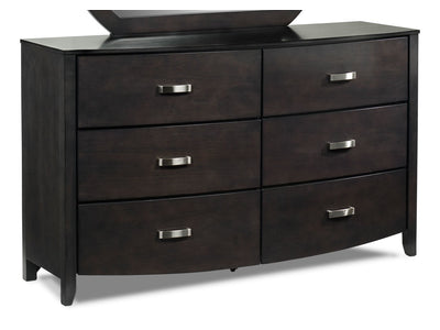 Cinema 6-Drawer Dresser - Charcoal