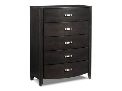Cinema 5-Drawer Chest - Charcoal