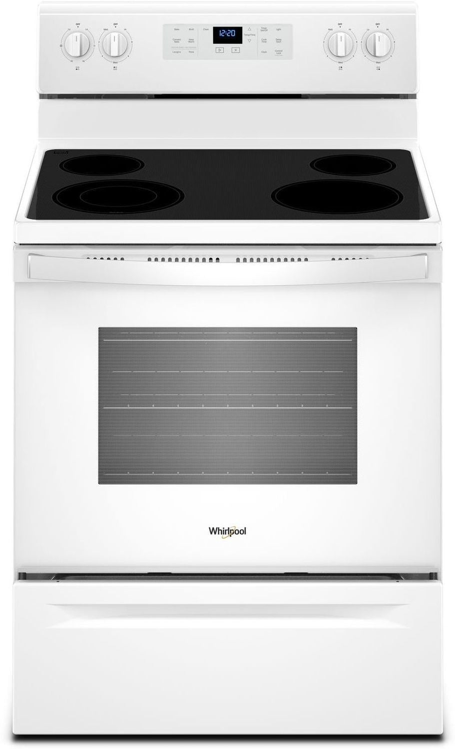 Whirlpool White Freestanding Electric True Convection Range (5.3 Cu. Ft.) - YWFE521S0HW