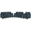 Agnes Sofa, Loveseat and Chair Set - Blue
