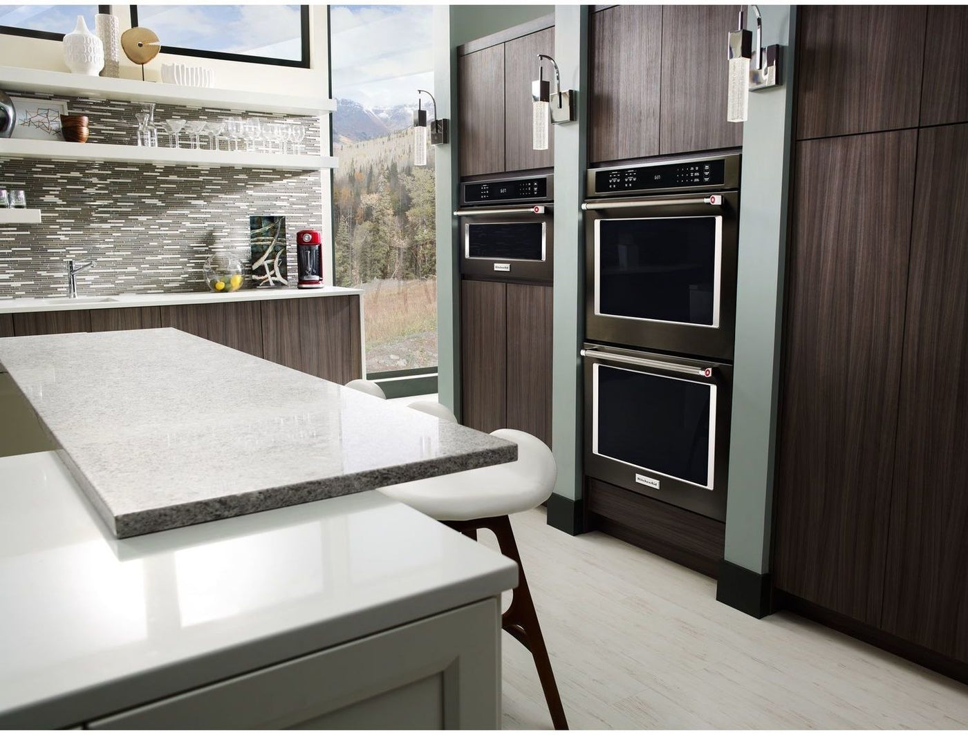 KitchenAid Black Stainless Steel Built-In Microwave Oven (1.4 Cu. Ft.) - KMBP100EBS