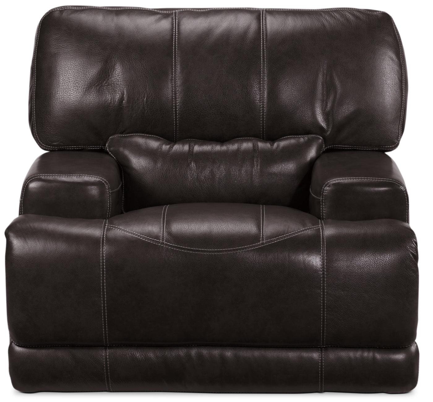 Dearborn Leather Power Recliner - Blackberry