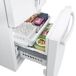 GE White Counter-Depth French Door Refrigerator (18.6 Cu. Ft.) - GWE19JGLWW