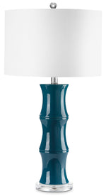 Yana 27" Table Lamp - Blue and White