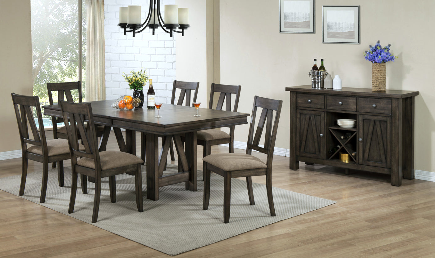 Thompson Extendable Dining Table - Dark Oak