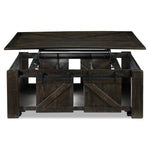 Gable 50" Lift-Top Coffee Table - Weathered Charcoal