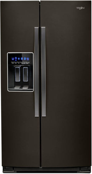 Whirlpool Black Stainless Steel Side-by-Side Refrigerator (28 Cu. Ft.) - WRS588FIHV