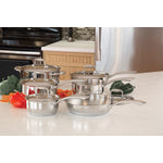 Paderno Steel Eternity 11-Piece Cookware Set - Stainless Steel