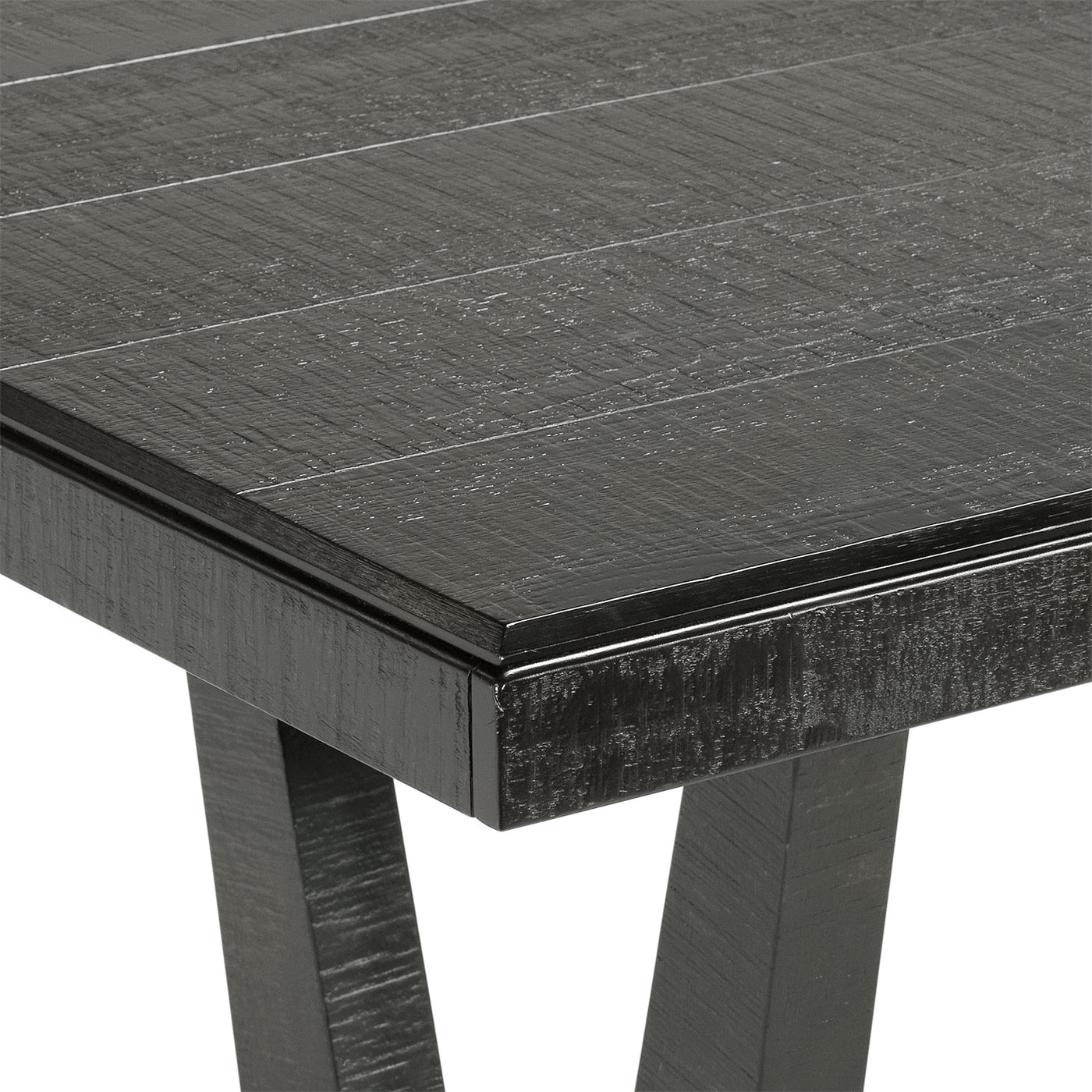 Imari 7-Piece Dining Set - Black and Grey