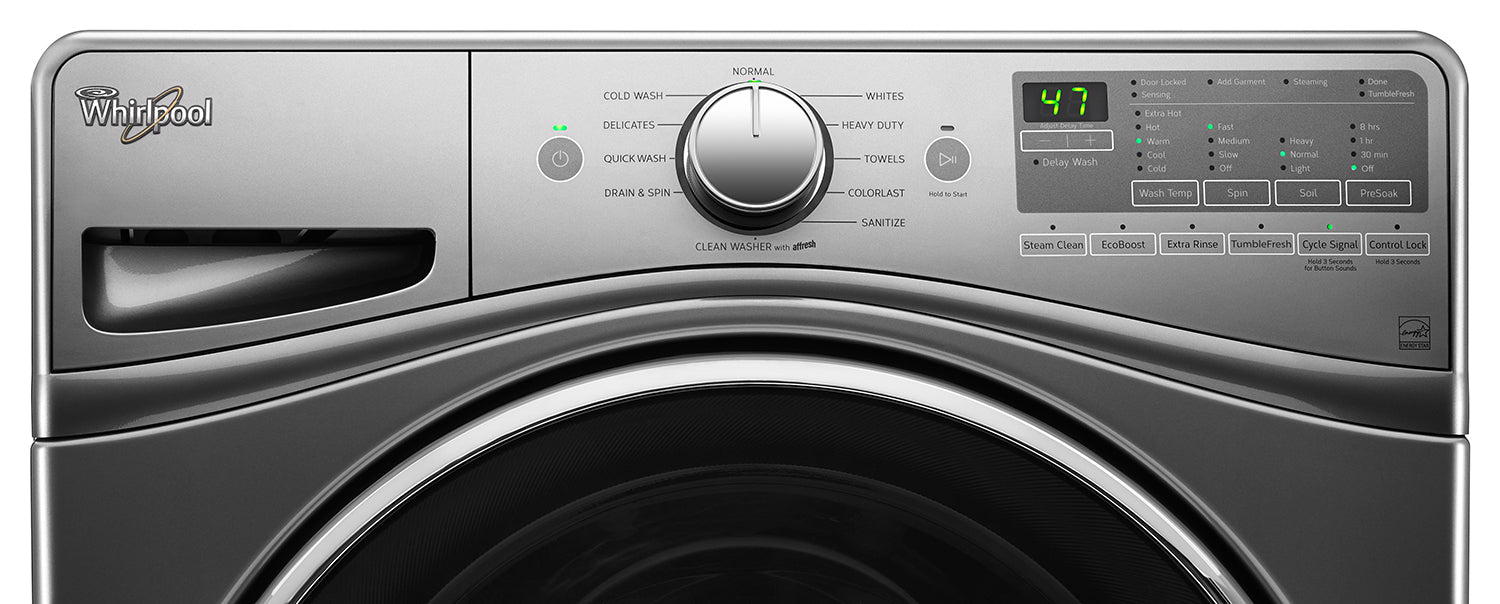 Whirlpool Chrome Shadow Front-Load Washer (5.2 Cu. Ft. IEC) - WFW85HEFC