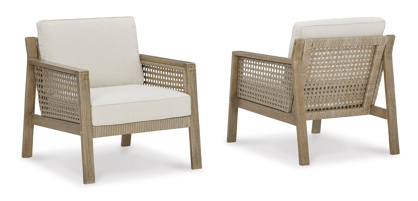 Barn Cove Outdoor Lounge Chairs (Set of 2)