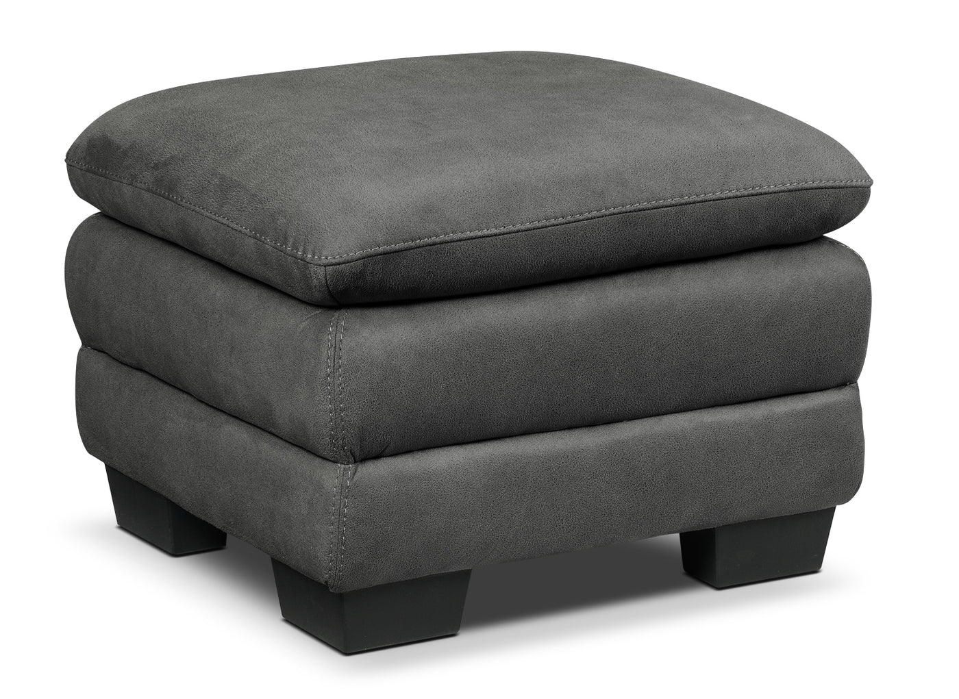 Kelleher Ottoman - Charcoal