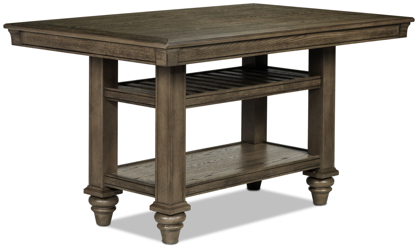 Bilboa 7-Piece Counter Height Dining Set - Roasted Oak