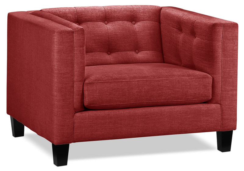 Astin Chair and a Half Red Leon's