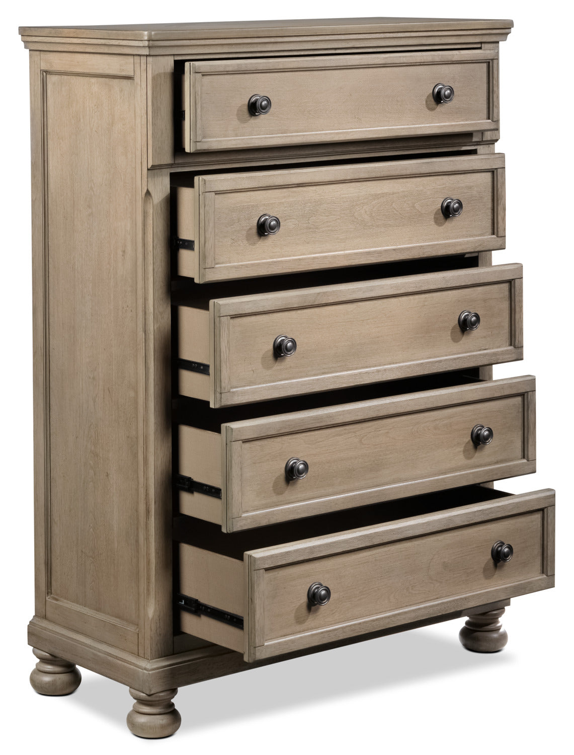 Windchester 5 Drawer Chest - Grey