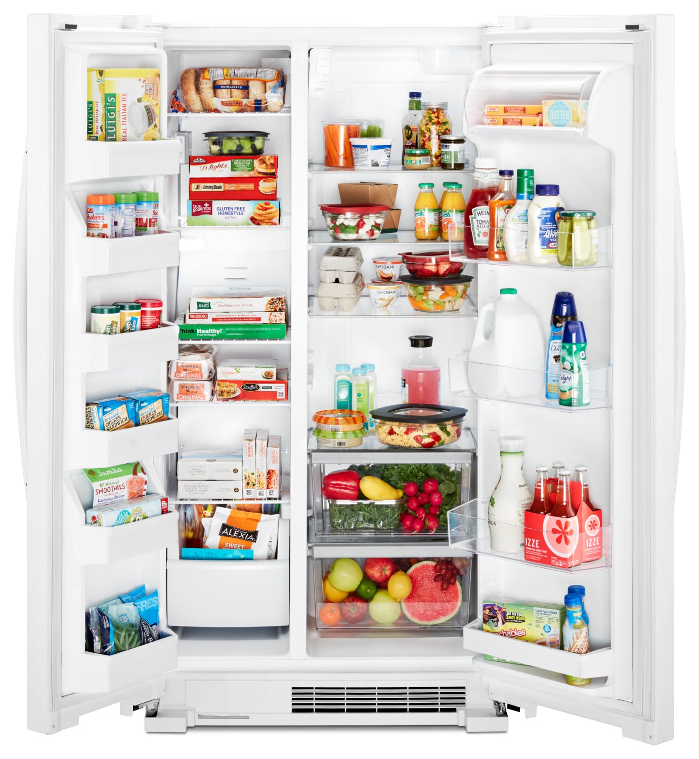 Whirlpool White Side-by-Side Refrigerator (25 Cu. Ft.) - WRS315SNHW