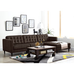 Paragon 2-Piece Sectional with Right-Facing Chaise - Dark Chocolate