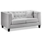 Astin Sofa, Loveseat and Chair and a Half Set - Grey