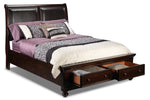 Chester 3-Piece Queen Storage Bed - Cherry