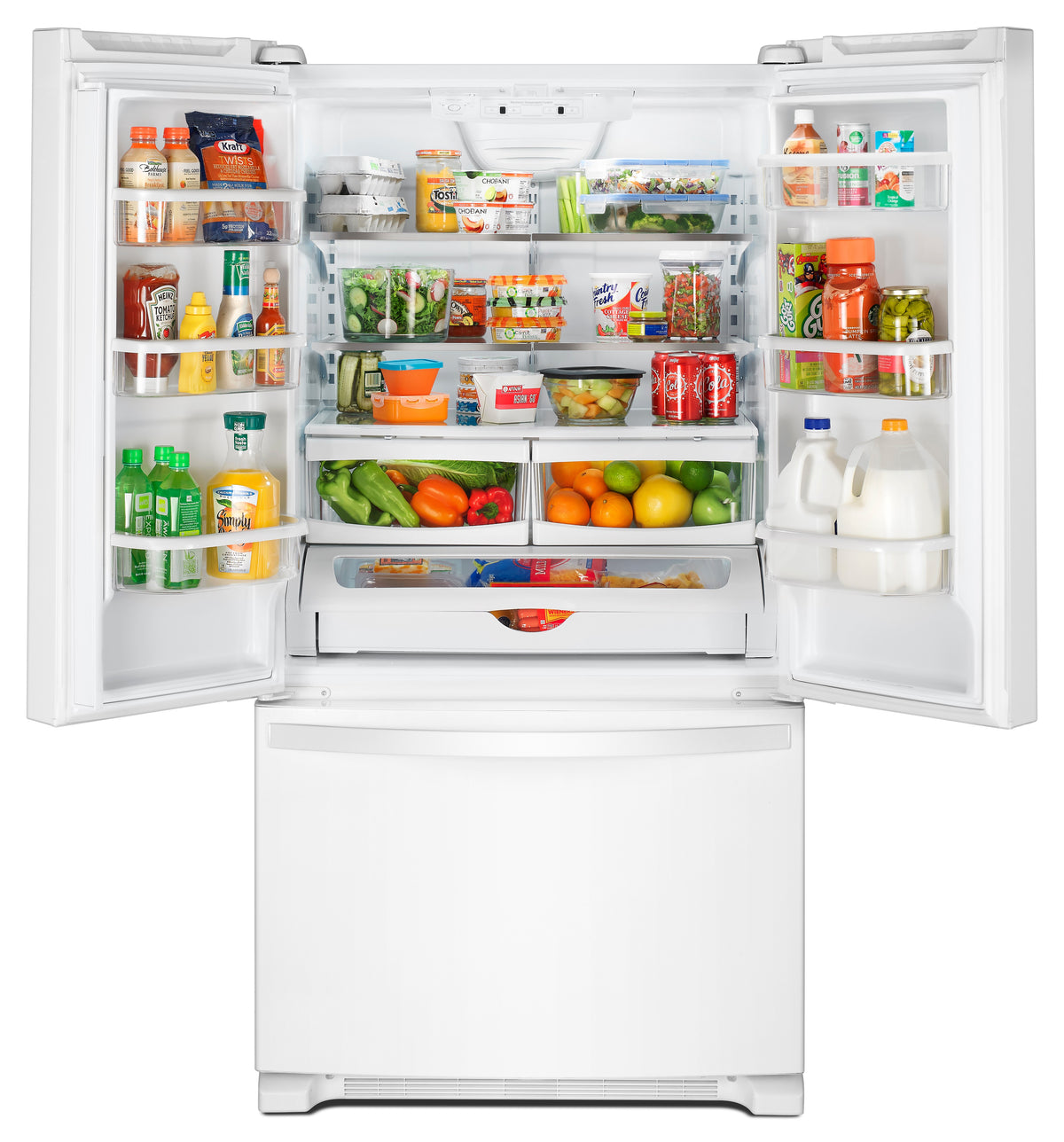 Whirlpool White French Door Refrigerator (25 Cu. Ft.) - WRF535SMHW