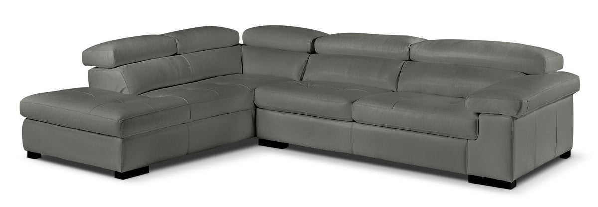 Underwood 2-Piece Sectional with Left-Facing Chaise - Charcoal