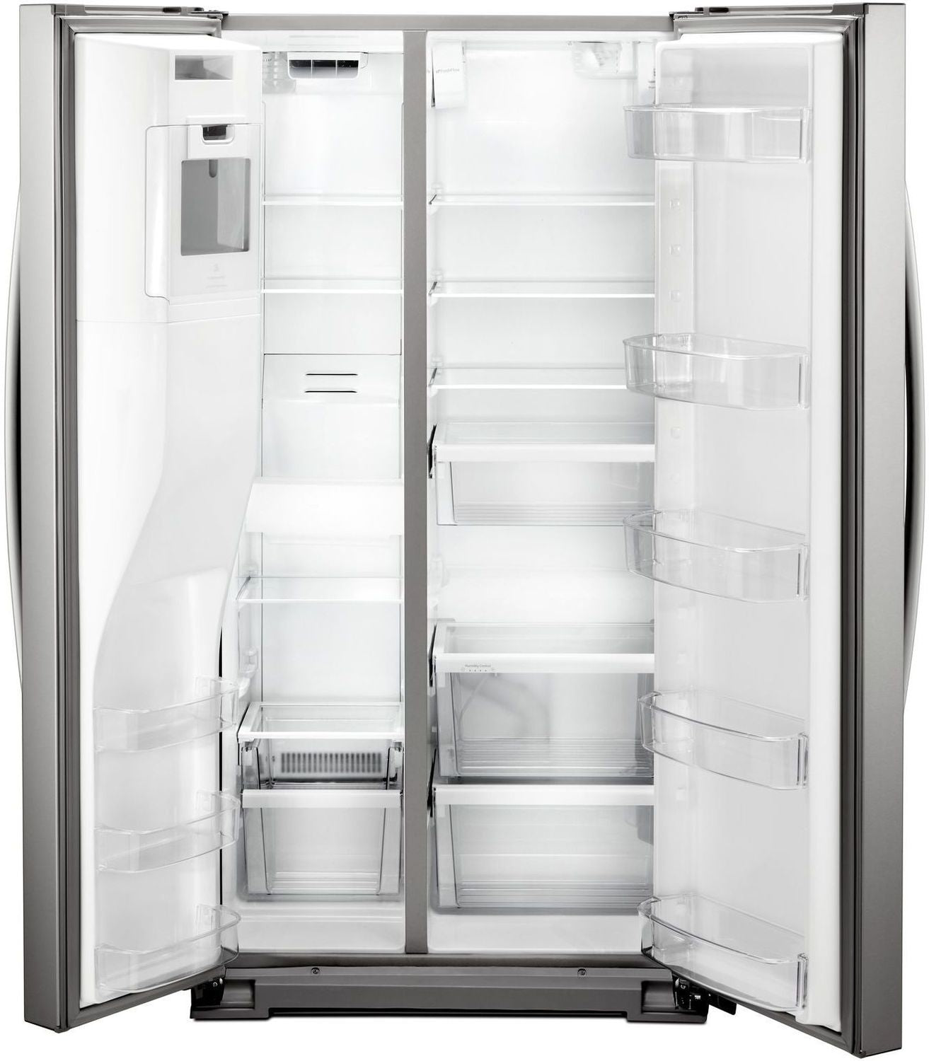 Whirlpool Stainless Steel Counter-Depth Side-by-Side Refrigerator (21 Cu. Ft.) - WRS571CIHZ