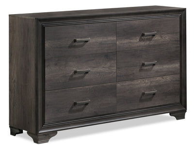 Sophie 6 Drawer Dresser - Weathered Grey