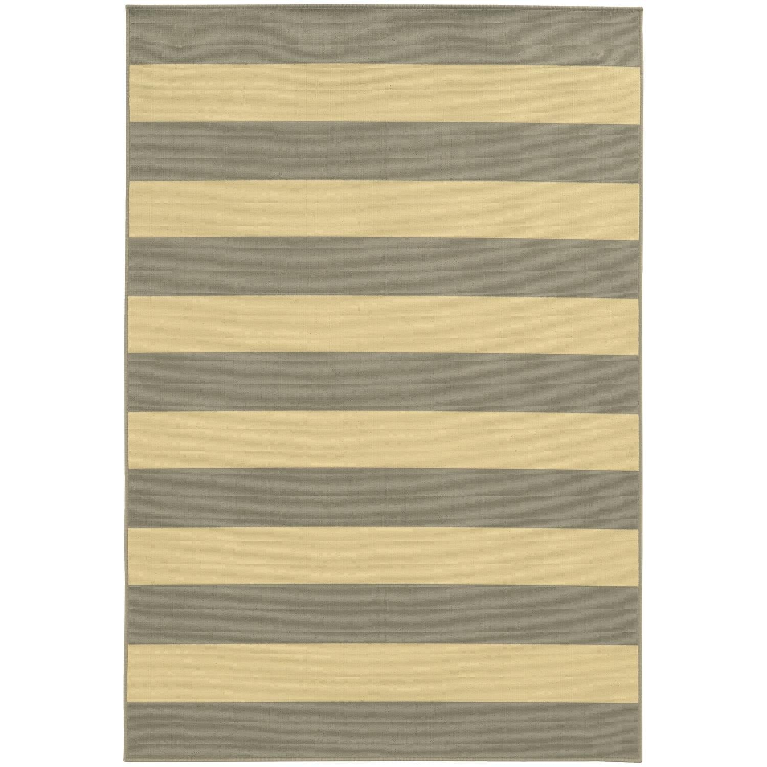 Calypso W4768HL Striped Indoor/Outdoor Area Rug (3'7"X5'6")