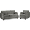 Agnes Sofa and Chair Set - Slate